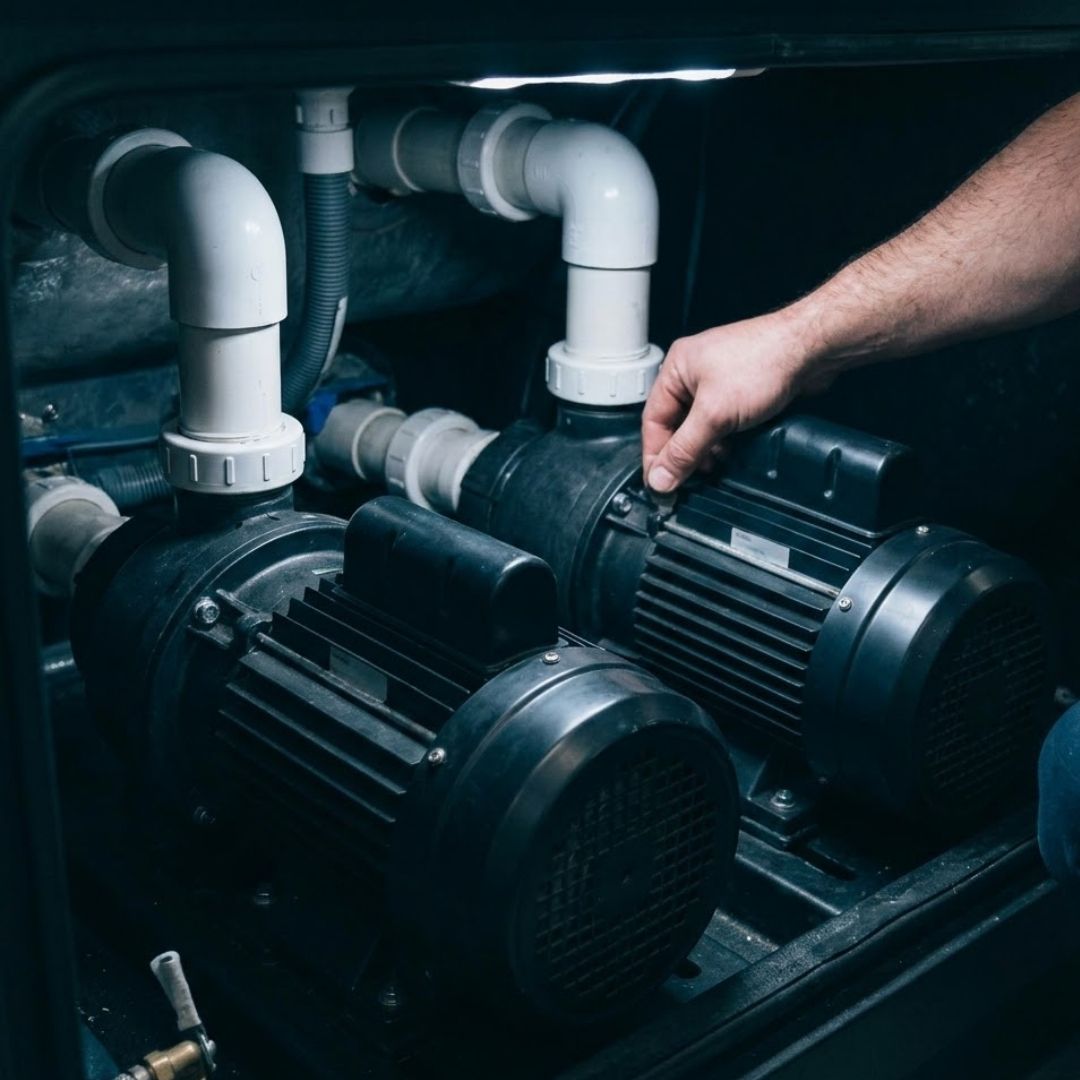 Hot tub pump.